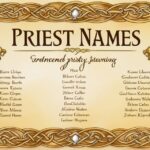 good fantasy priest names