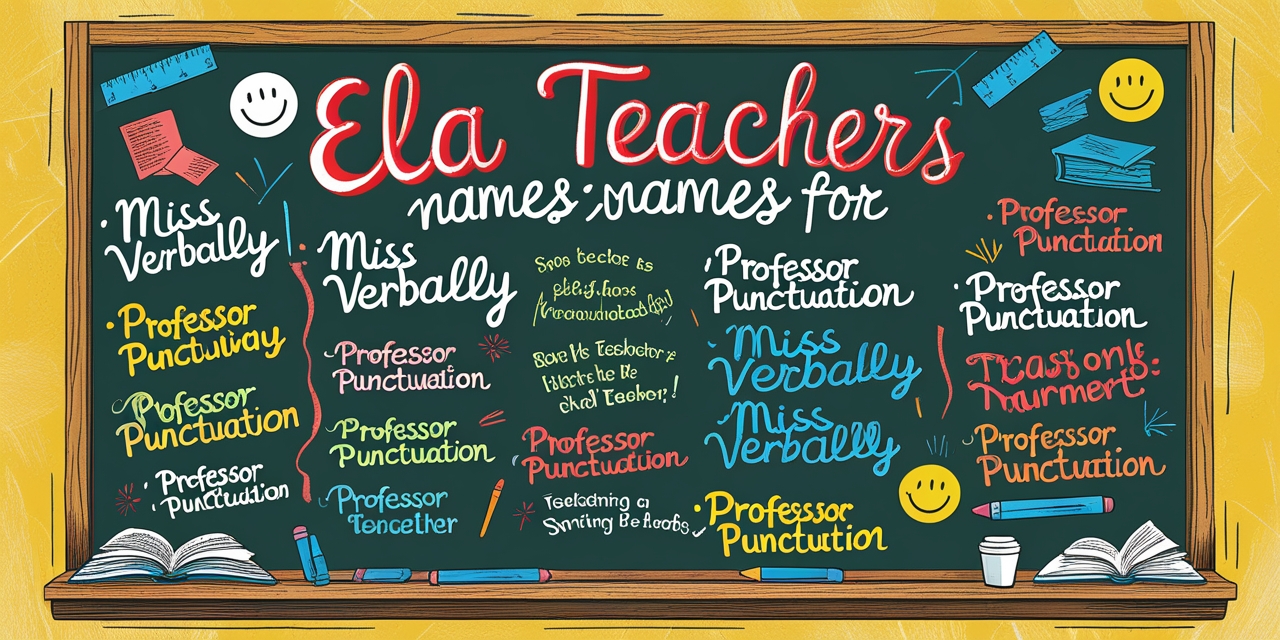 Funny Names For Ela Teachers